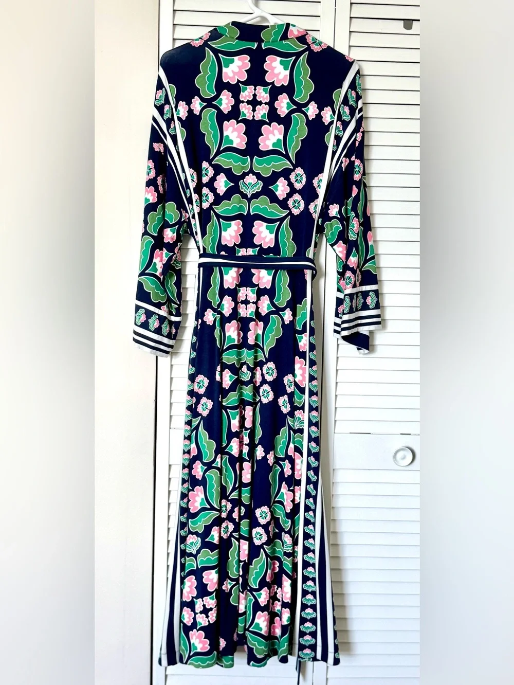 Boden Navy Blue Kimono Wrap Dress with Pockets! - Picture 5 of 7